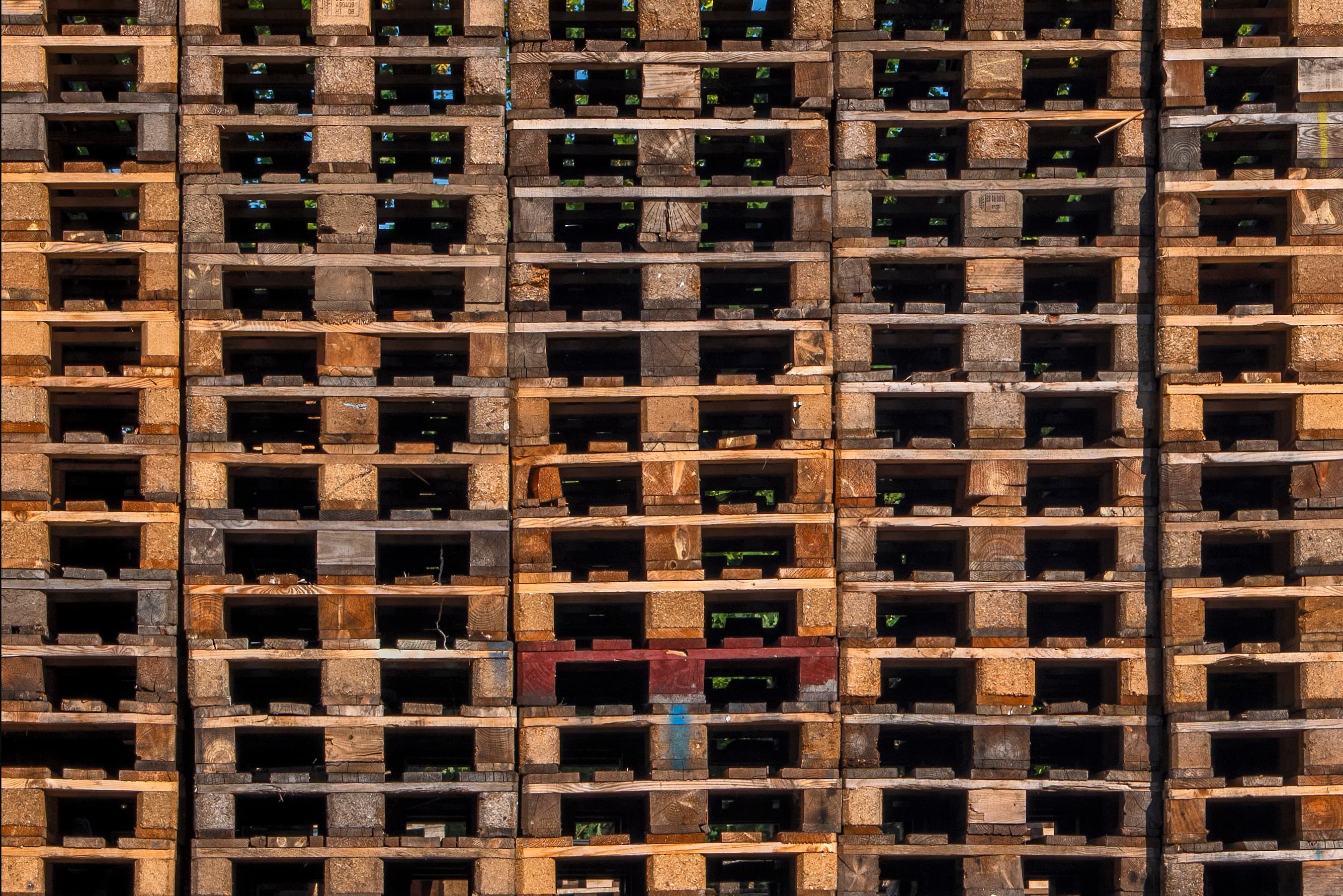 stacked pallets